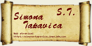 Simona Tapavica vizit kartica